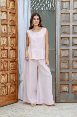 The Italian Cartel Amara Pant - Blush - IC22 Clearance