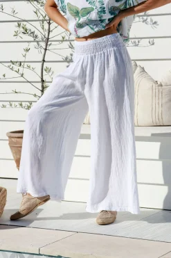 The Italian Cartel Amara Pant - White - IC22 Outlet