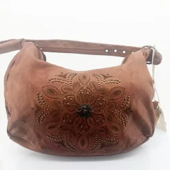 Art N Vintage Asher Hobo Bag - Oak - AV6 Hot