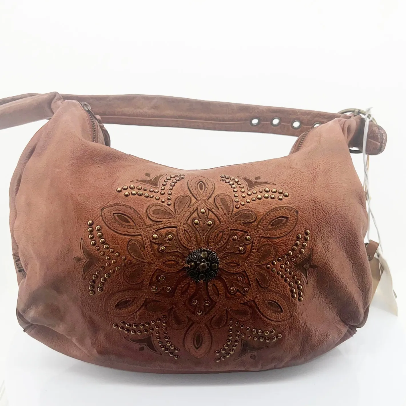 Art N Vintage Asher Hobo Bag - Oak - AV6 Hot