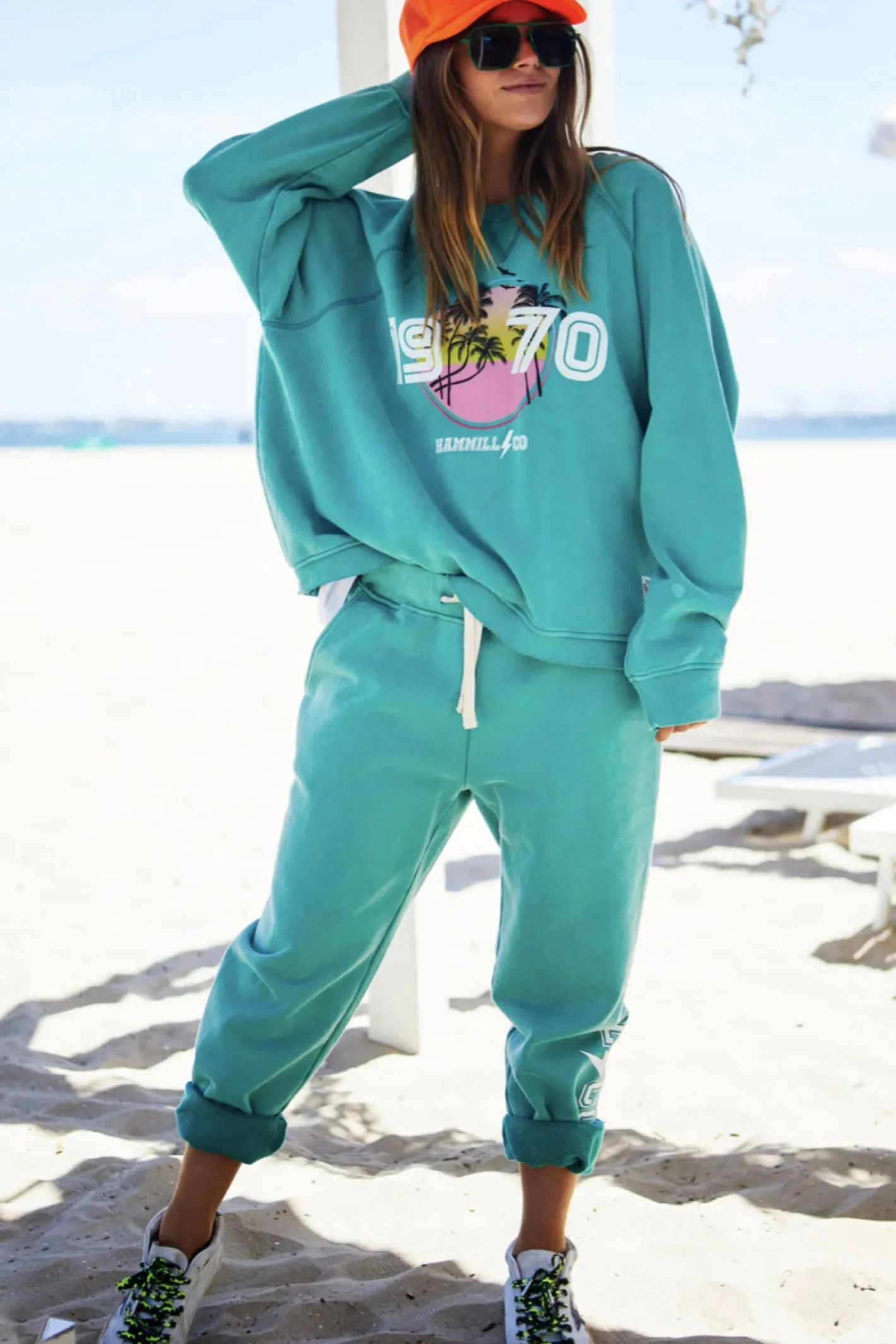 Hammill + Co Beach Sweat - Faded Jade - HC20 Sale