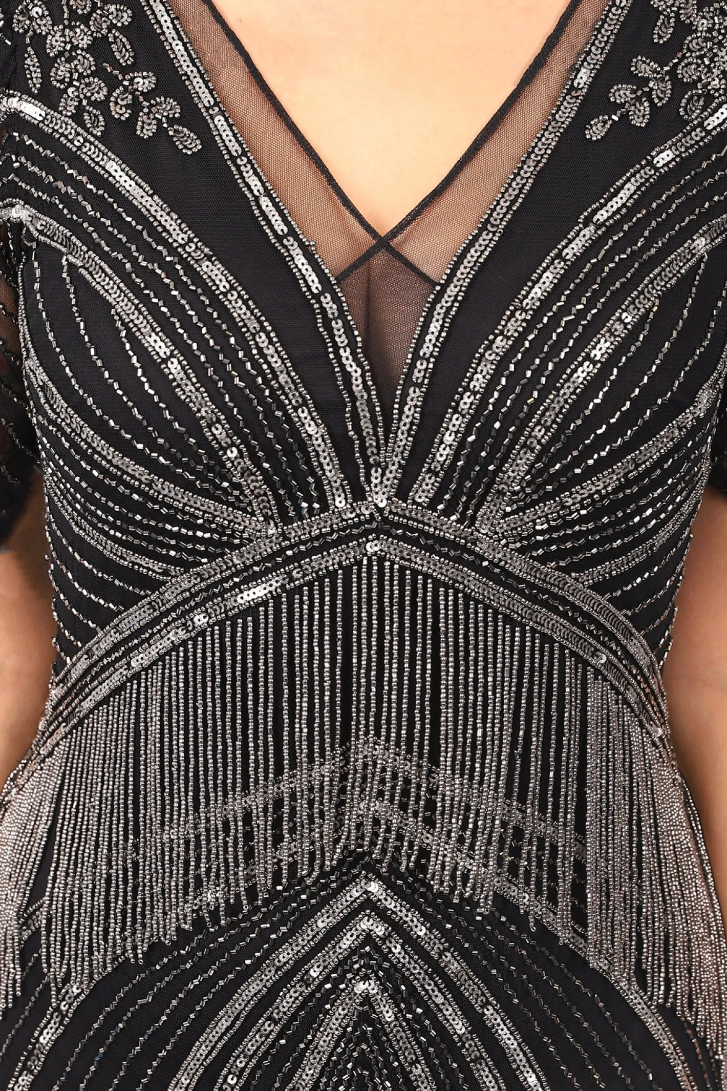 Jesse Harper Beaded Queen Dress Outlet