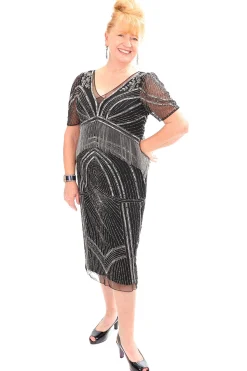 Jesse Harper Beaded Queen Dress Outlet