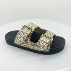 Human Shoes Blair Sandal - Washed Gold -HS8 Clearance