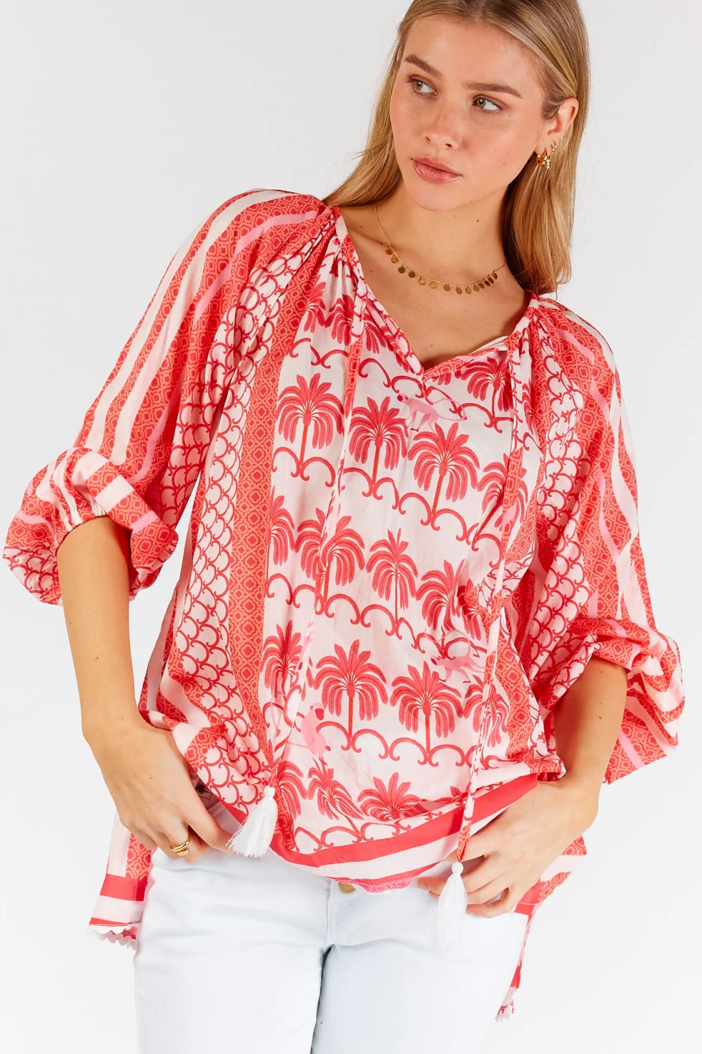 Lula Life Blakely Top - Melon - LL46 Outlet