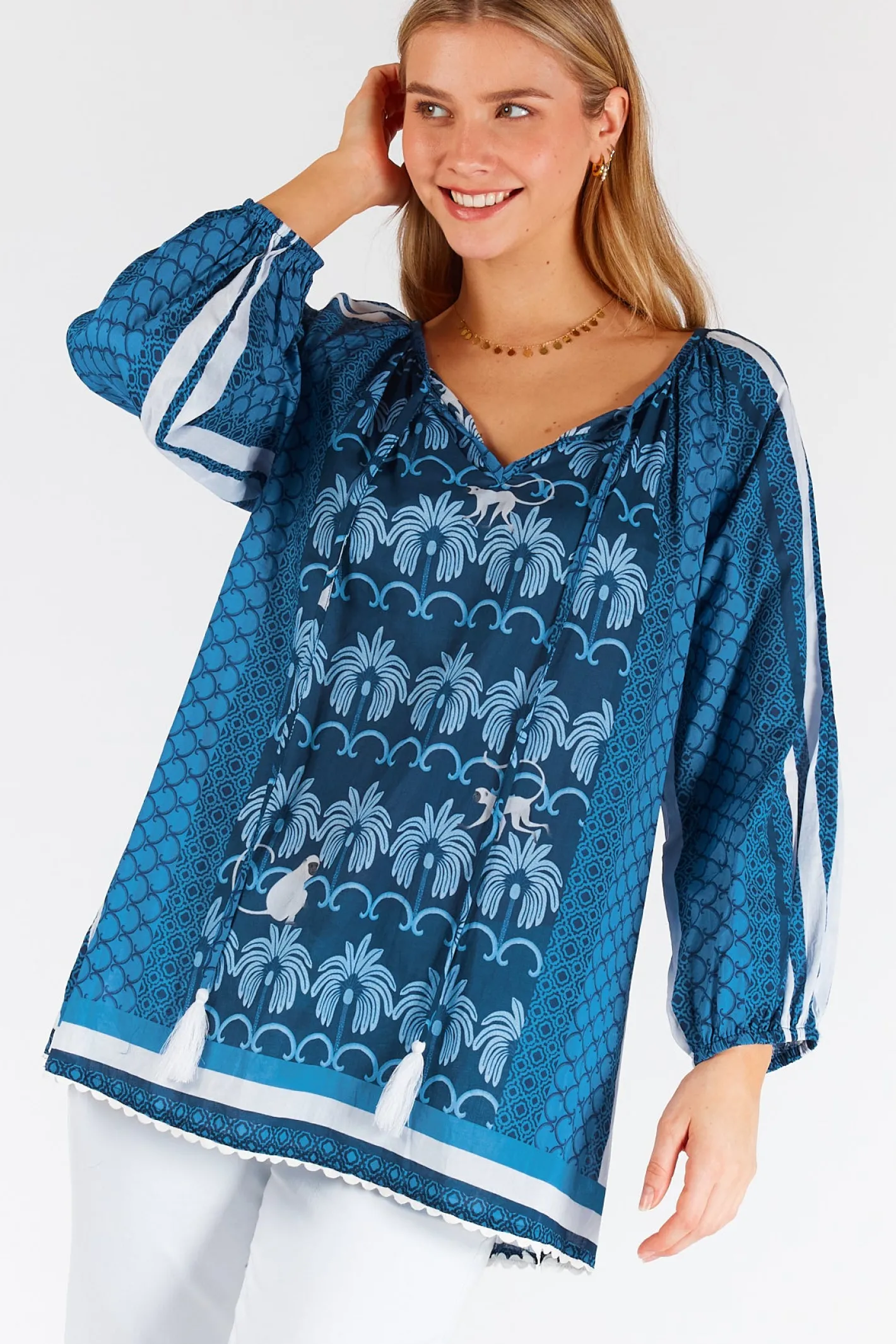 Lula Life Blakely Top - Navy - LL46 Best