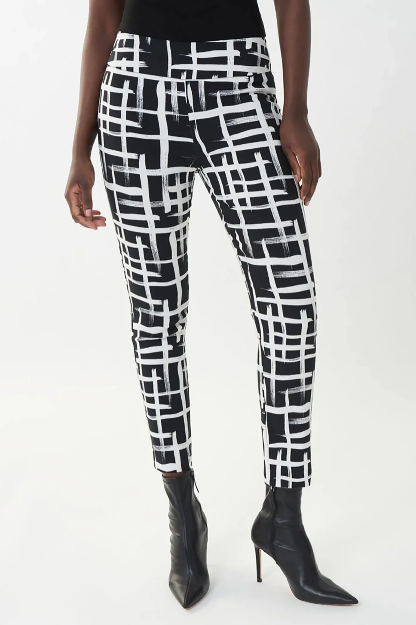 Joseph Ribkoff Block Inspired Pants - Black& White - JR124 Hot