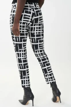 Joseph Ribkoff Block Inspired Pants - Black& White - JR124 Hot