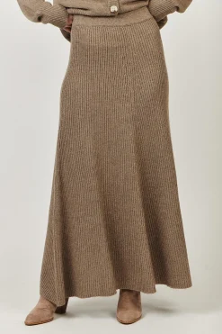 Naturals By O & J Cashmere Khaki Skirt - OJ35 Online