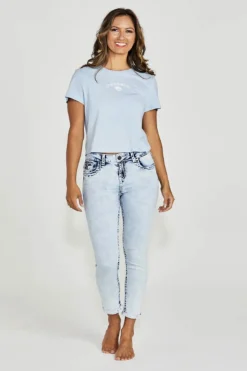 New London Jeans Chelsea-S Taper Crop Jean - NLJ29 Online