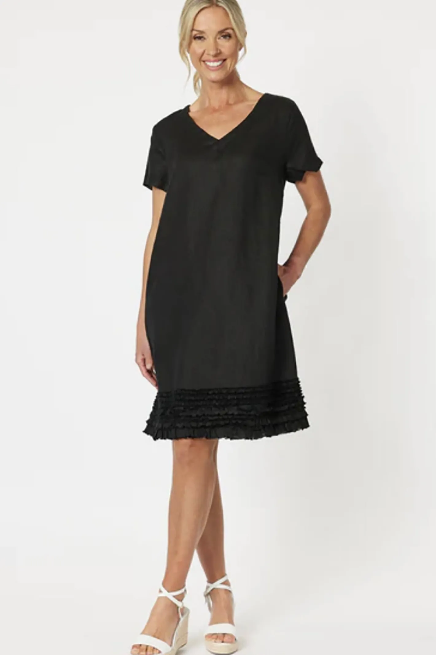 Gordon smith Chic Shift Dress - Black - GS9 Hot