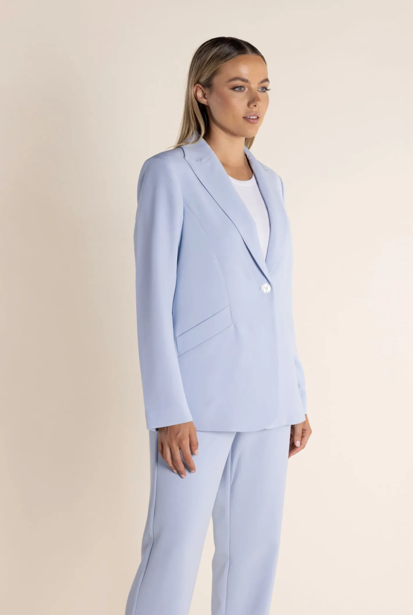 Two-T's Clare Suit Blazer - Sky - TT43 Online