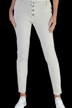 Italian Star Classic Button Jeans - Beige - IS10 Best