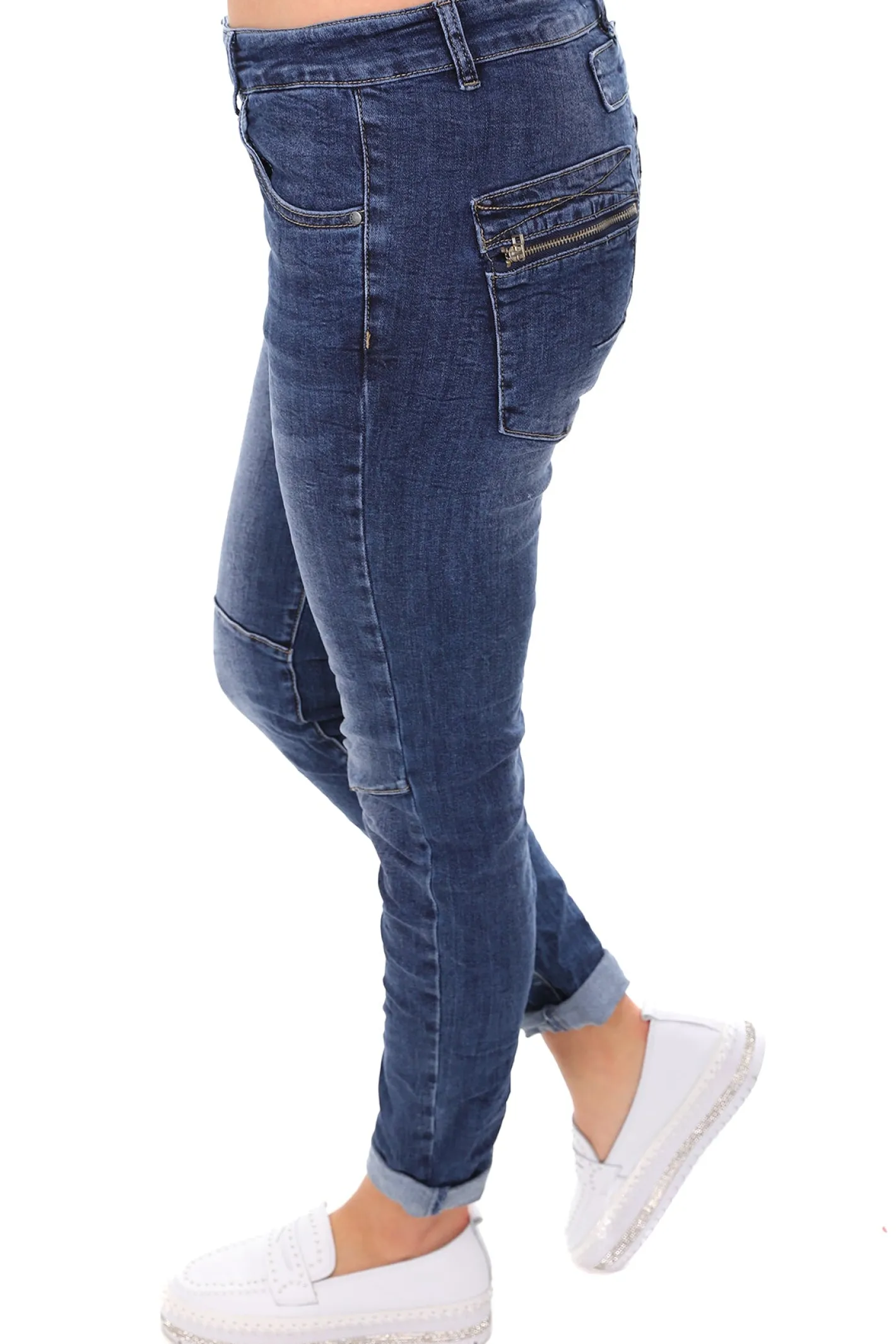 Italian Star Classic Button Jeans - Denim - IS10 Clearance
