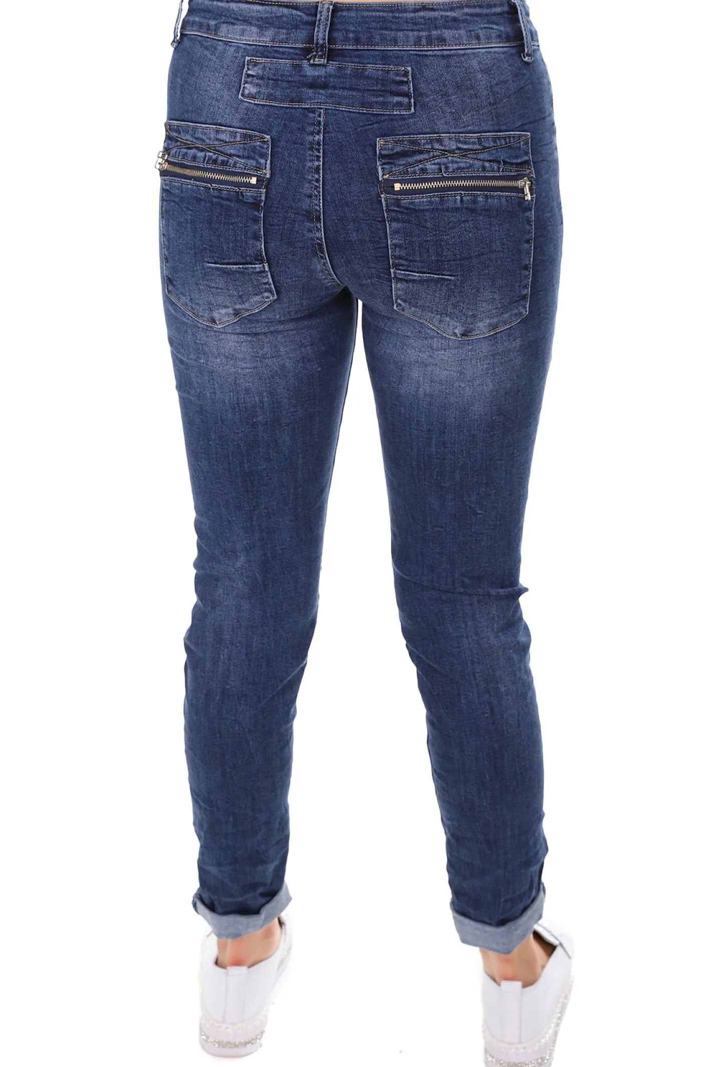 Italian Star Classic Button Jeans - Denim - IS10 Clearance