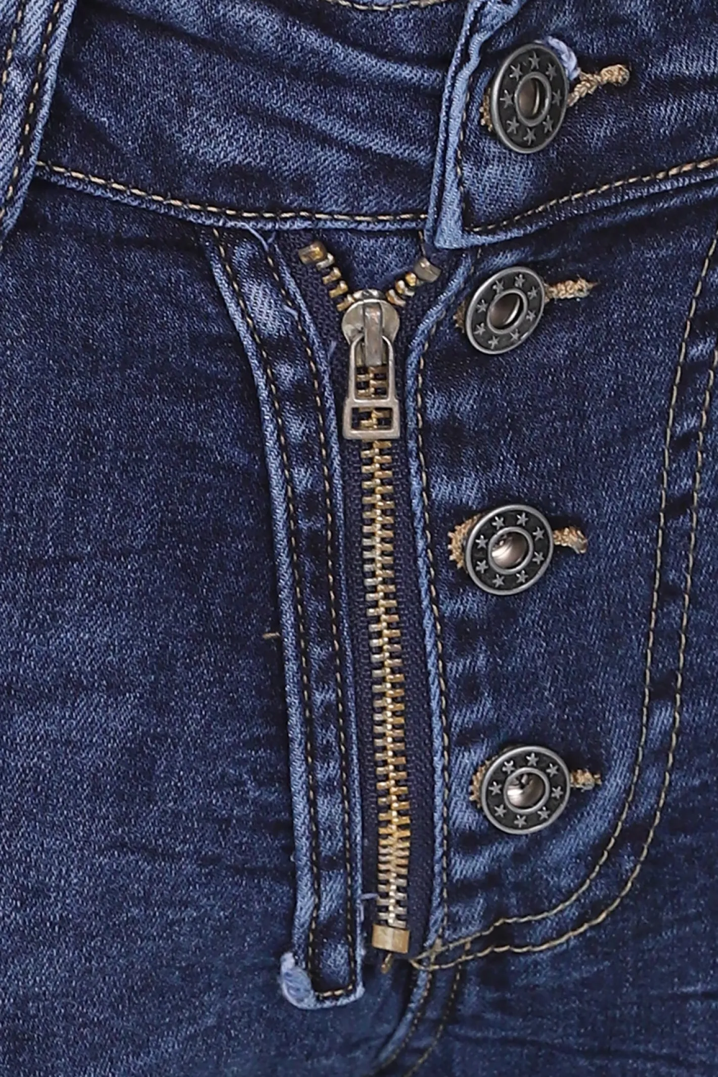 Italian Star Classic Button Jeans - Denim - IS10 Clearance
