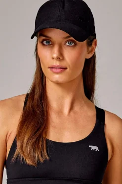 Running Bare Cleo Bear Linen Cap - Black - RB13 Outlet