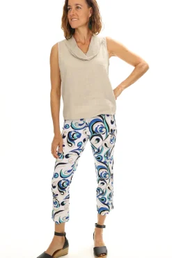 Joseph Ribkoff Cotton Wave Pant - JR145 Hot
