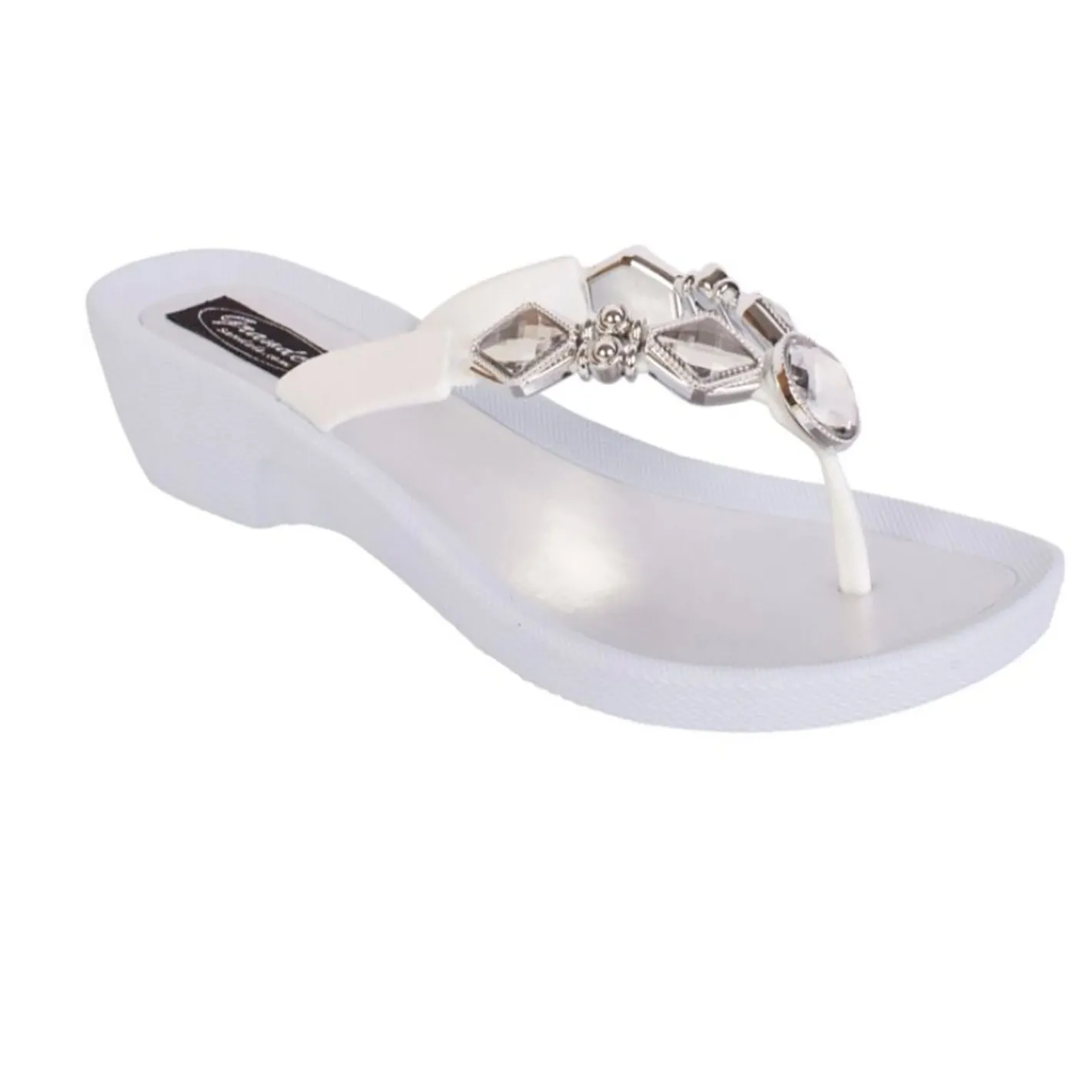 Grandco Crystalz Thong - White - GC4 Discount