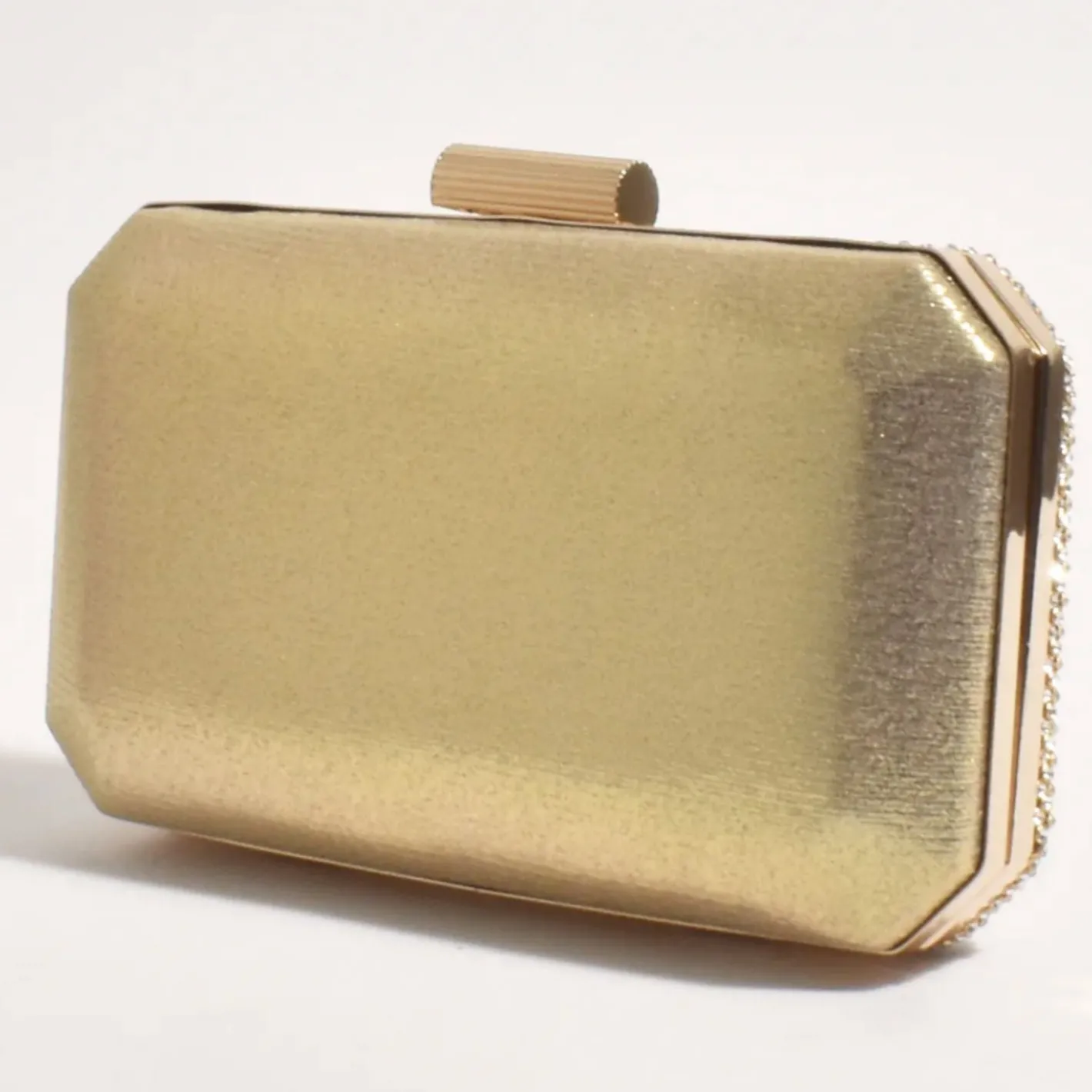 Adorne Diamante Mesh Clutch - Gold Crystal - AD17 Sale
