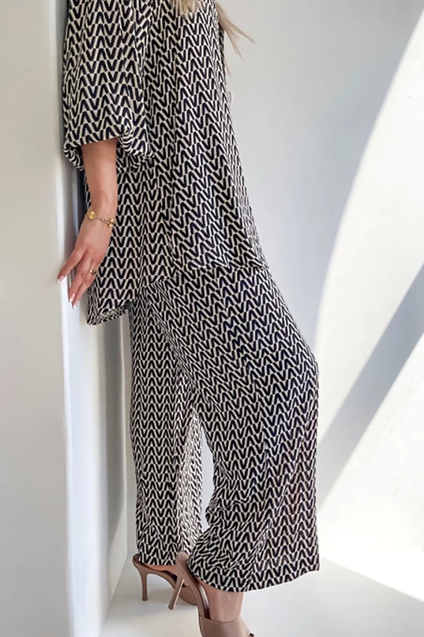 Pizazz Boutique Drew Bamboo Pant - Geo - SO12 Outlet
