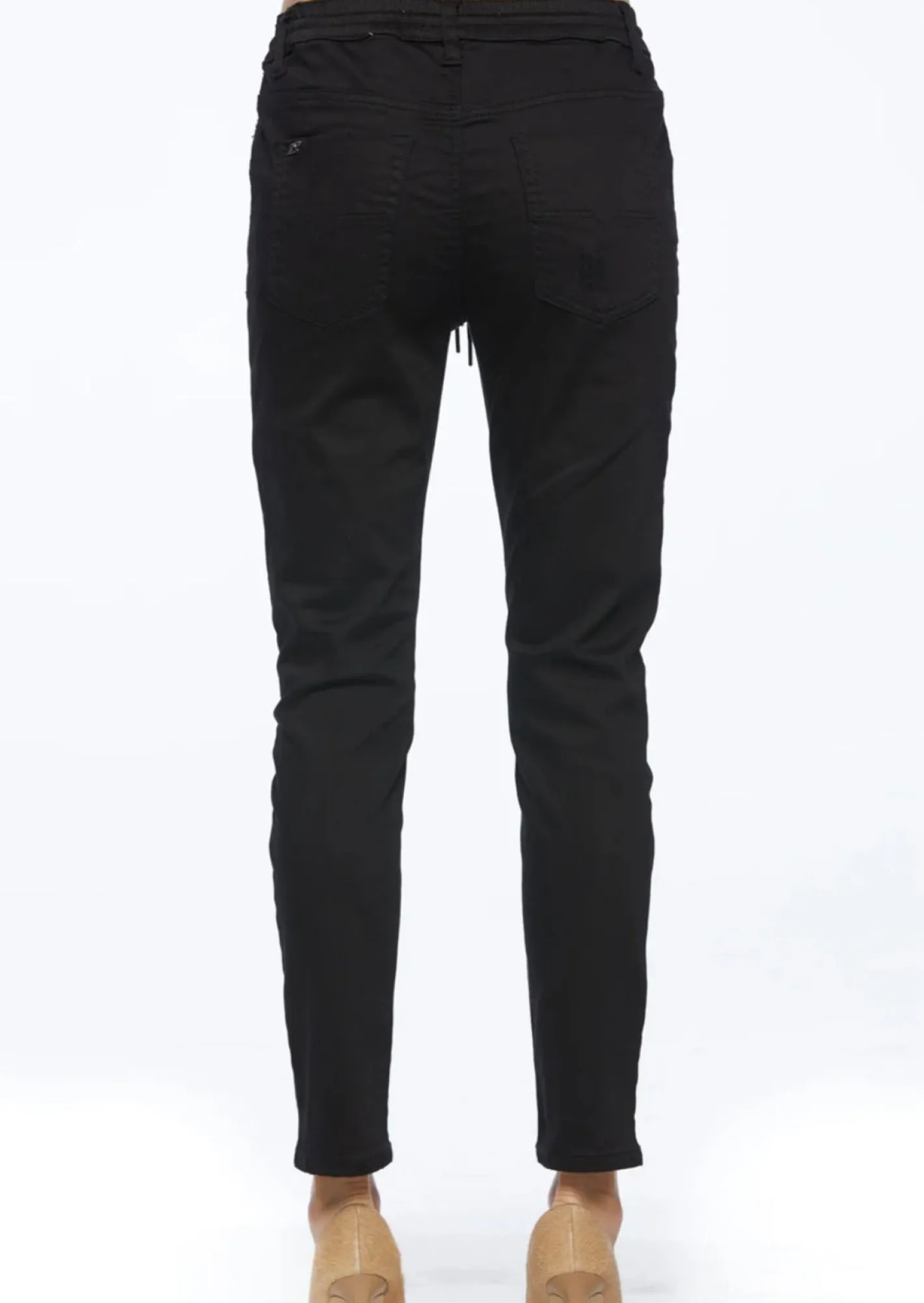 New London Jeans Dundee Hybrid Jogger Jeans - Black - NLJ7 Hot