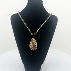 Cindy G / Jewellery Earth Tone Crystal & Stone Necklace - CG55 Discount