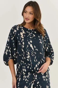 Naturals By O & J Ember Linen Top - Universe - OJ40 Best