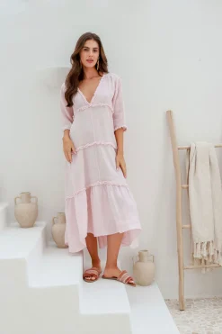 The Italian Cartel Emily Dress - Blush - IC40 Discount
