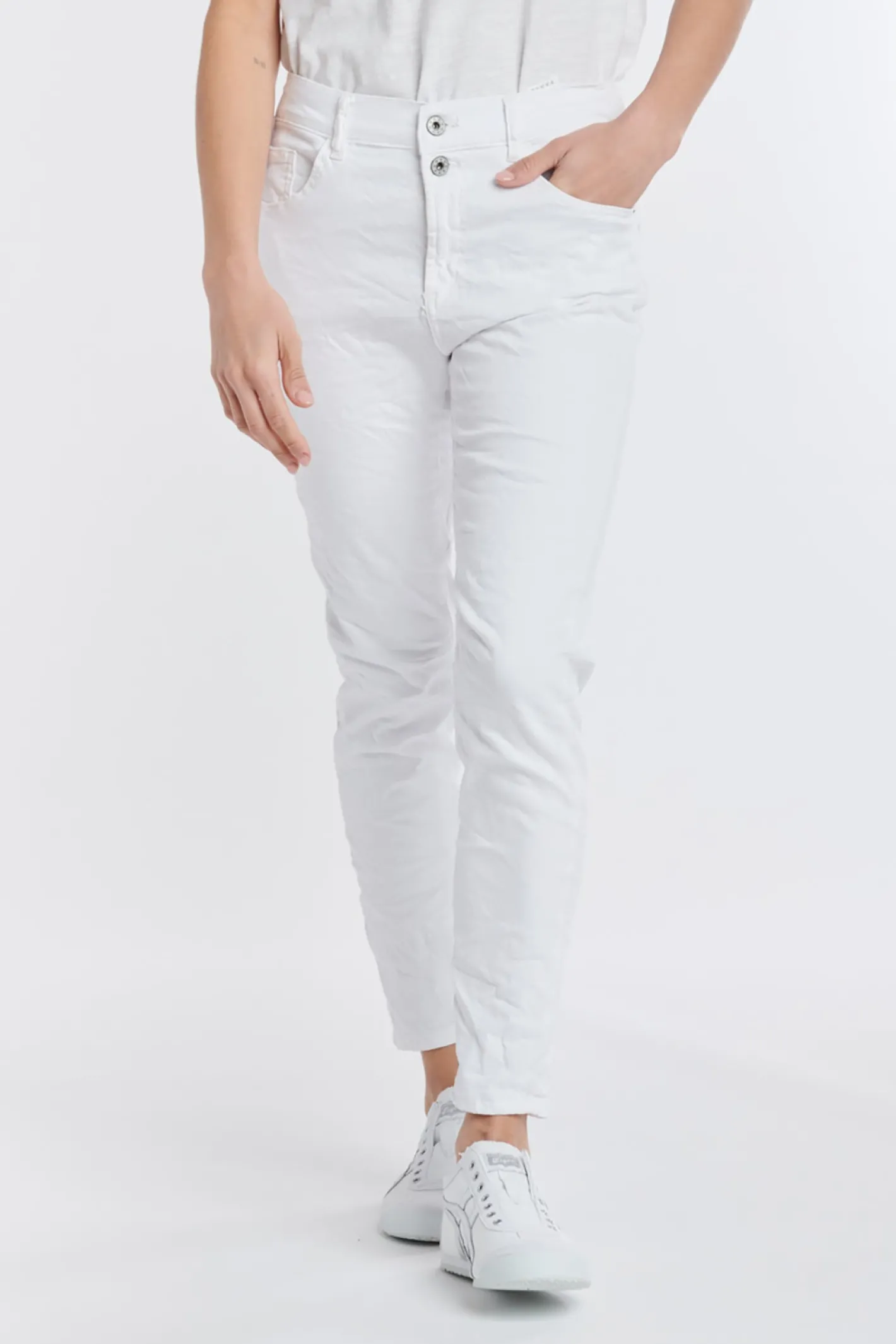 Italian Star Emma Stretch Jeans - White - IS5 Sale