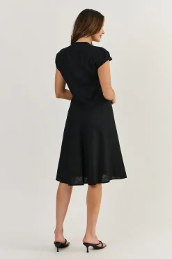 Naturals By O & J Erica Sleeveless Dress - Black - OJ12 New