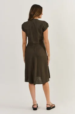 Naturals By O & J Erica Sleeveless Dress - Espresso - OJ12 Hot