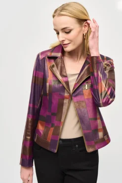 Joseph Ribkoff Foil Print Jacket - Multi - JR6 Discount