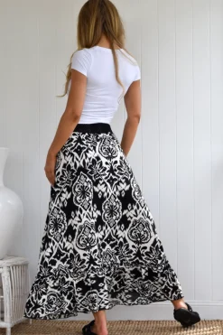 Zen Garden Frankie Skirt - Black & White - ZG3 Hot