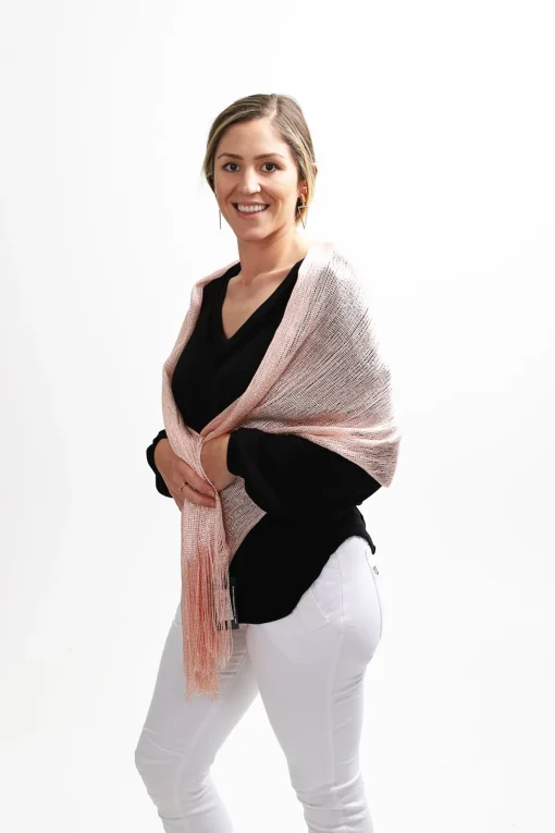 Stellar Rose Gatsby Shawl | Rose Pink | SR165 New