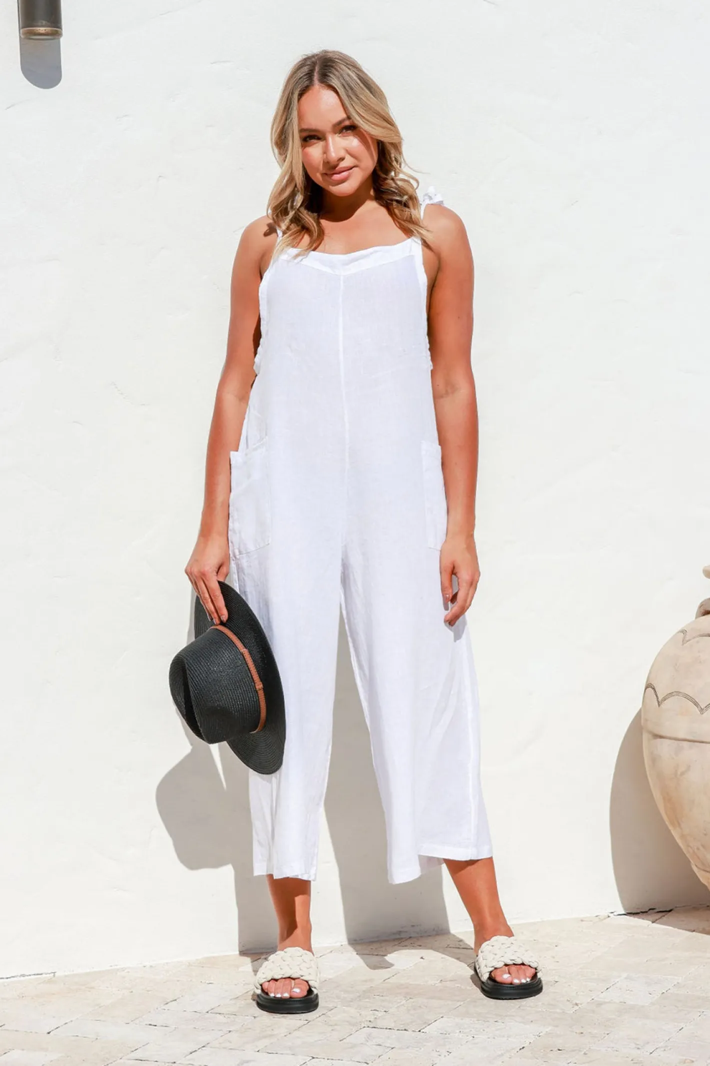 Free Angel Gelsa Jumpsuit - White - FA7 Clearance