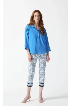 Joseph Ribkoff Geometric Print Pant - Vanilla/Multi - JR27 Best