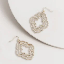 Spice Up Gold Moroccan Window Earring - SM4 Online