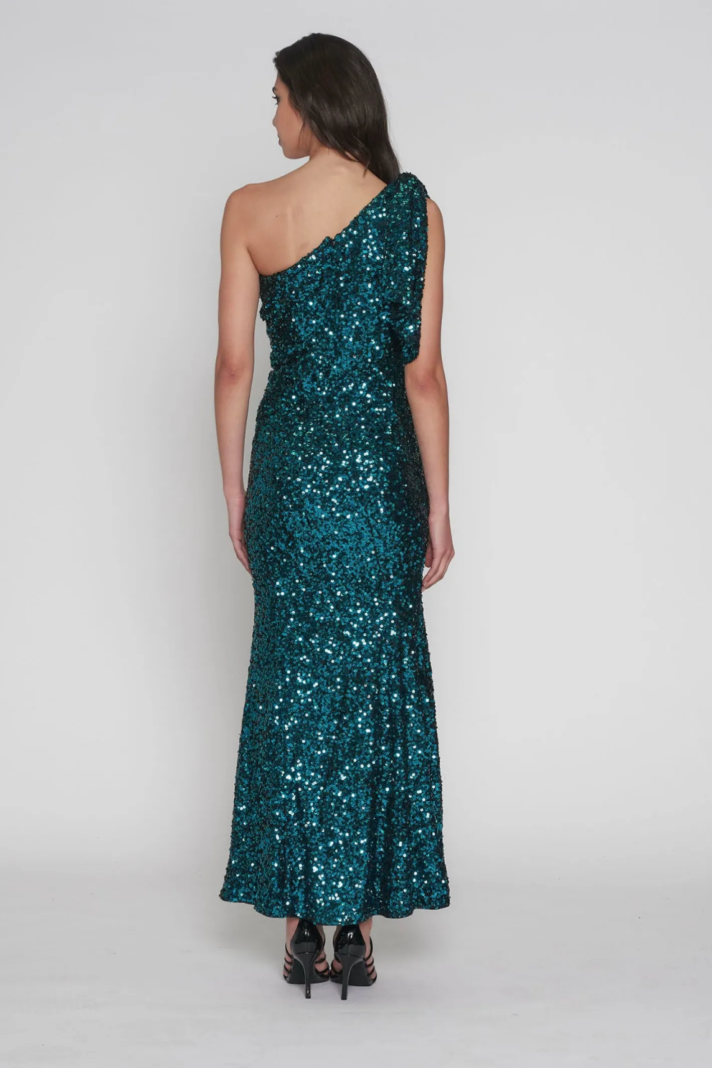Romance Gwyneth Sequence Dress - Teal - Rom9 Sale