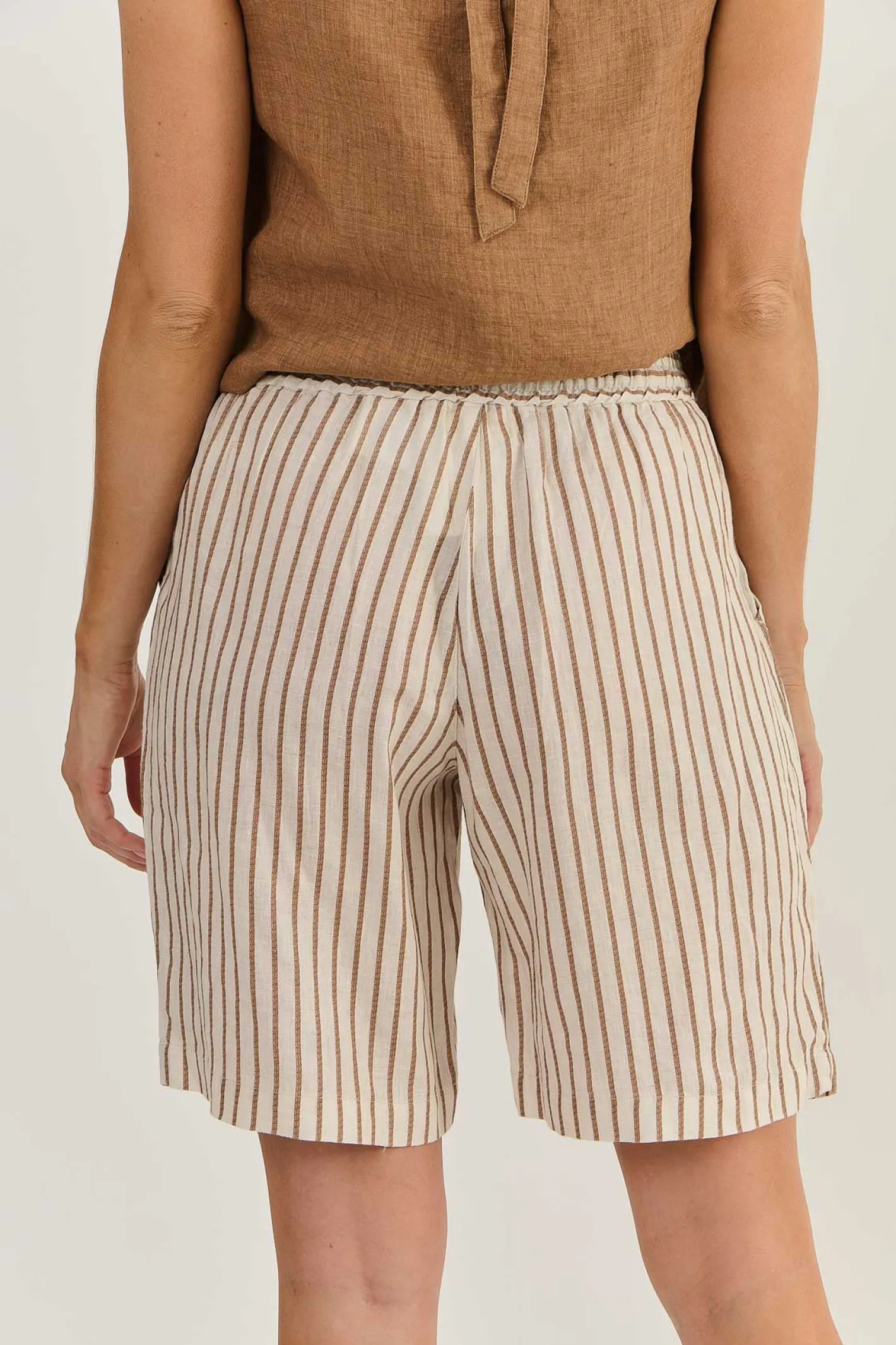 Naturals By O & J Hayley Linen Short - Ginger Slice - OJ14 Clearance