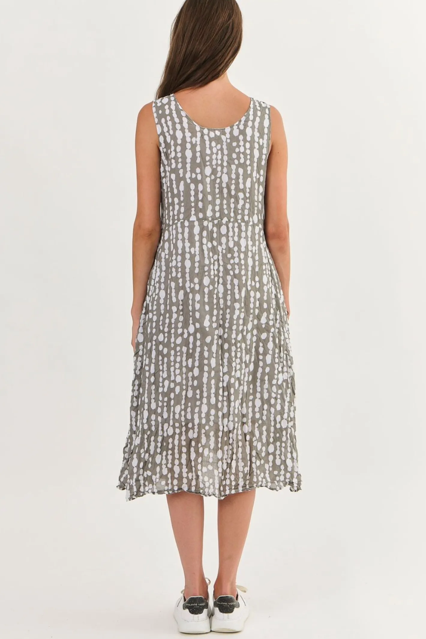 Namastai Henley Dress - Caviar Pearl - N11 Online