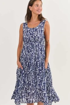 Namastai Henley Dress - Freshwater Pearl - N11 Discount