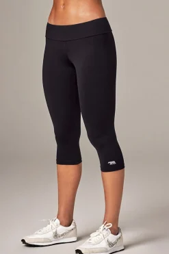 Running Bare High Rise 3/4 Leggings - Black - RB2 Outlet