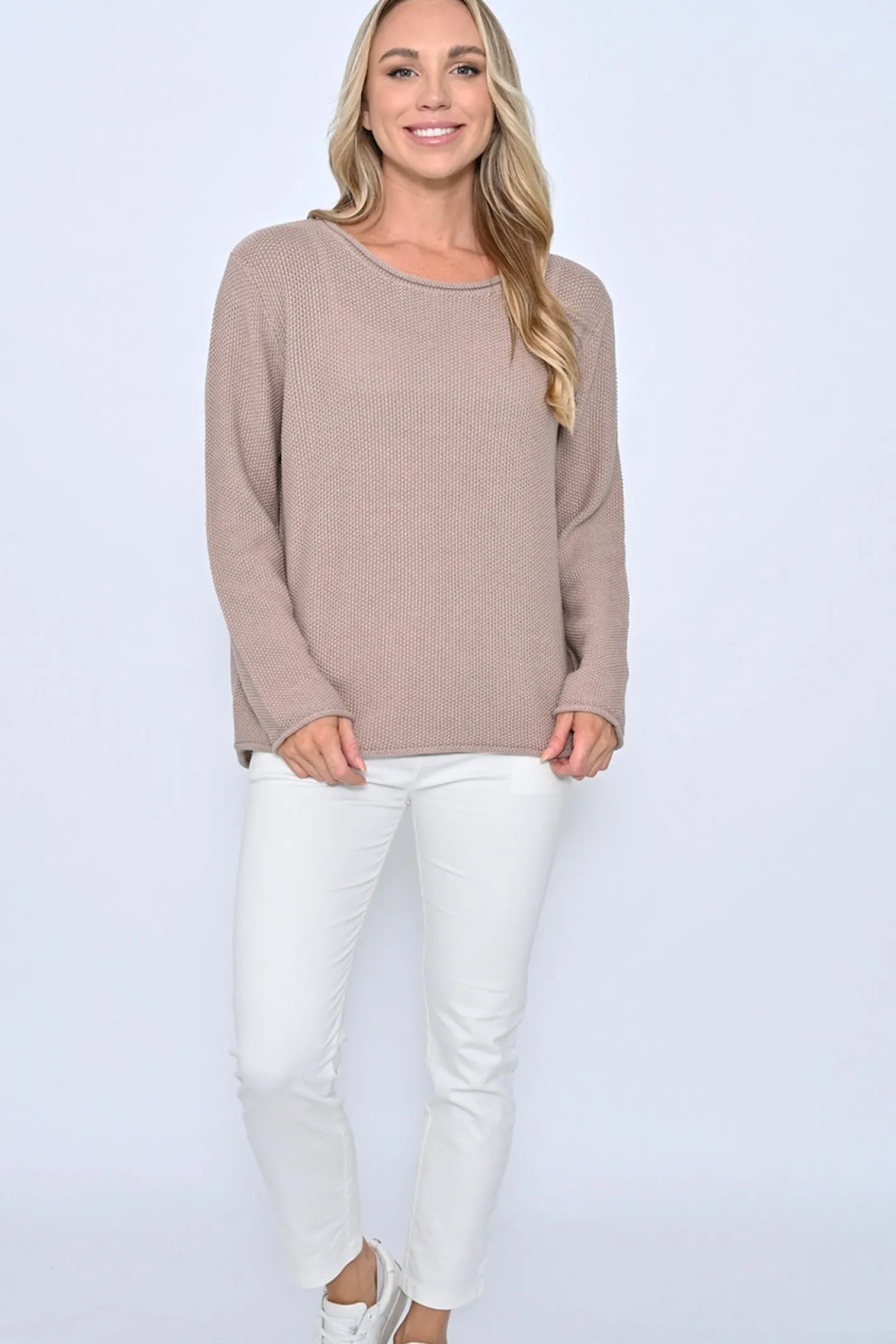 Cali & Co HoneyComb Knit -Mocha - CC10 Discount