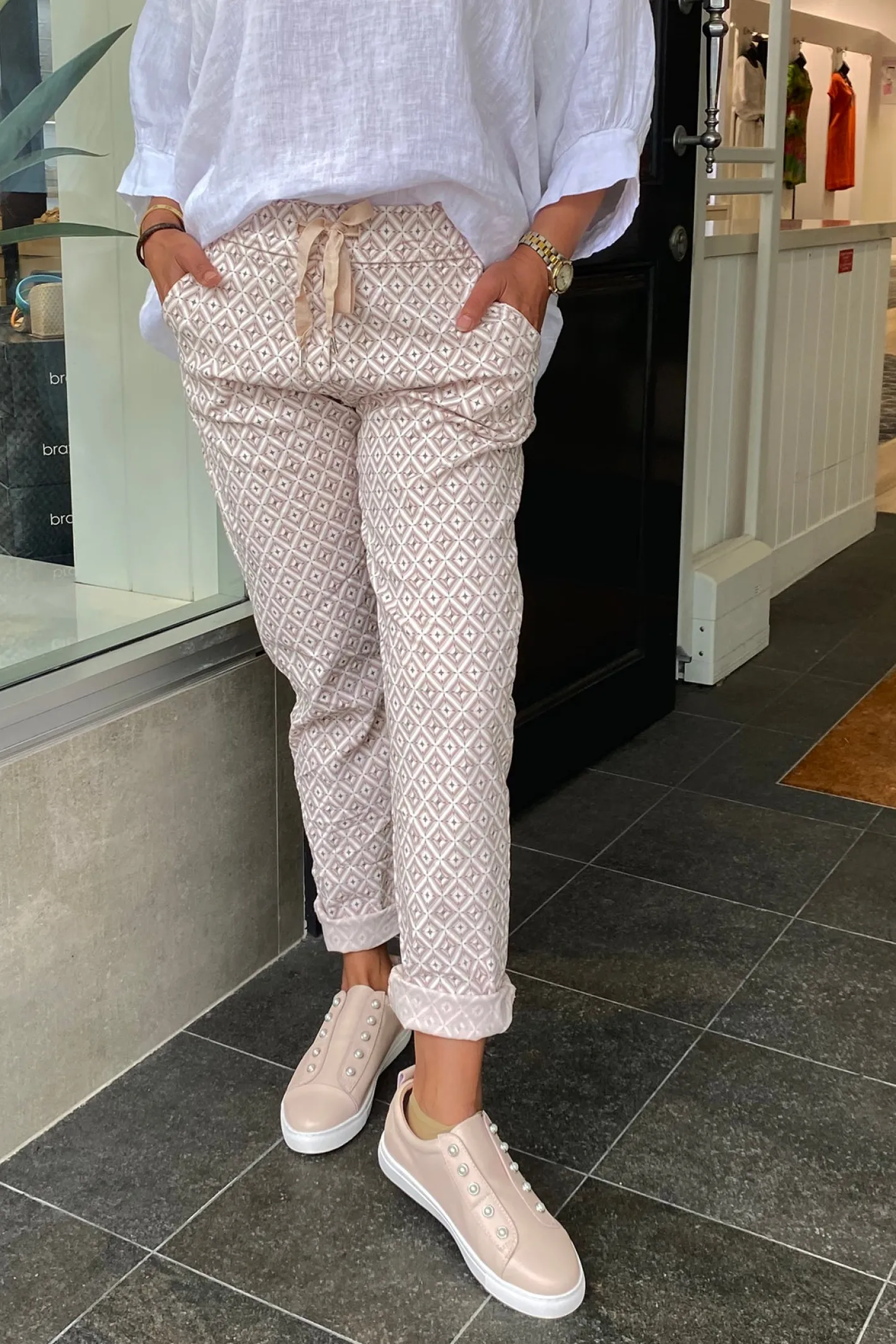 Cindy G Hudson Stretch Pant - Blush - CG12 Outlet