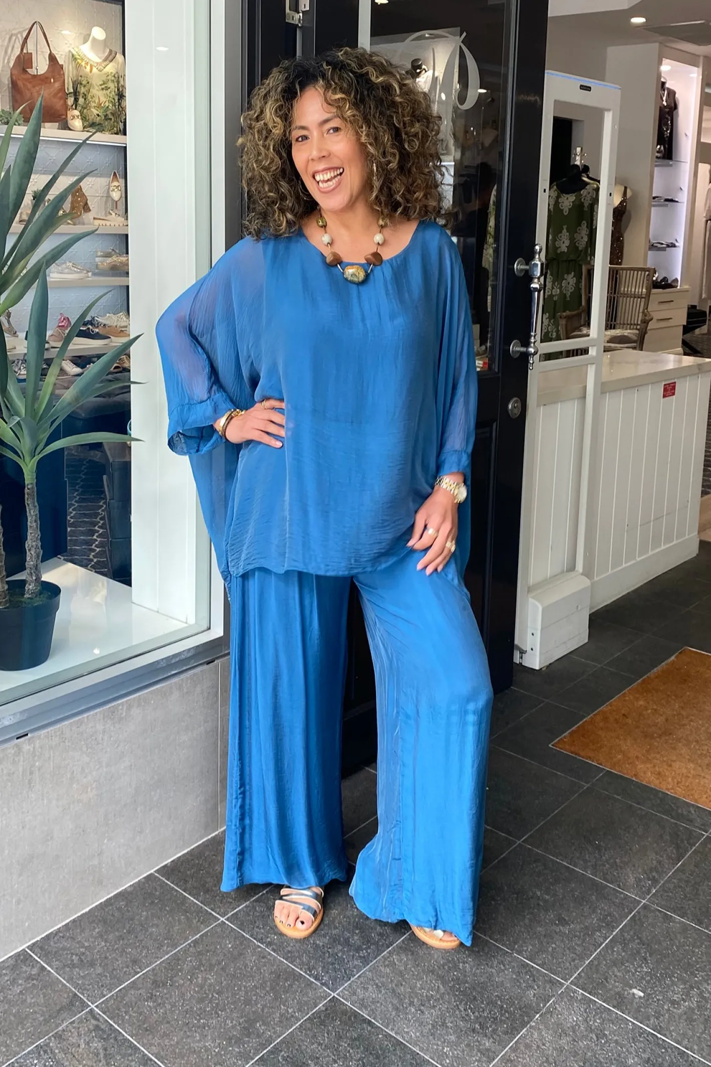 The Italian Cartel Idalia Pant - Teal -IC18 New
