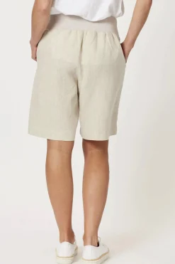 Gordon smith Jersey Waist Linen Shorts - Natural - GS8 New
