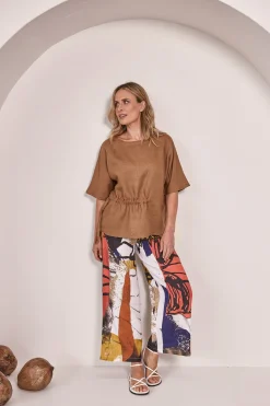 See Saw Kabuki Palazzo Pants - Print - SS45 New