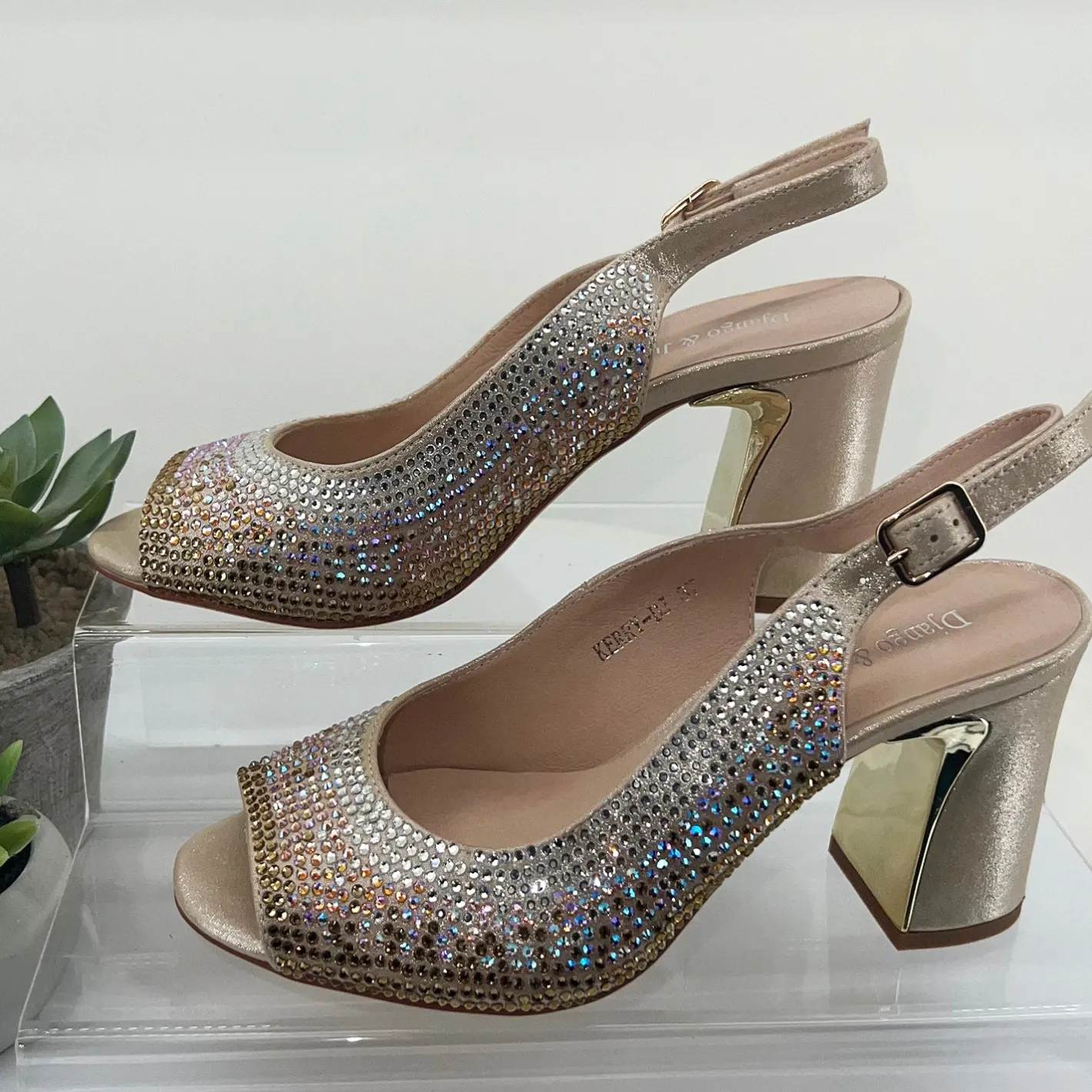 Django & Juliette Kerry Heel - Rose Shimmer - DJ6 Discount
