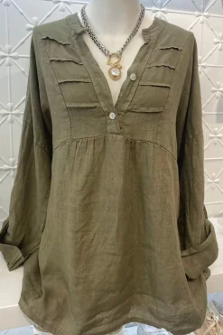 The Italian Cartel Krista Top - Slate - IC19 Outlet
